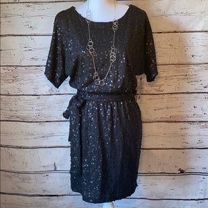 NWT NY&C Black sequin cocktail dress XS